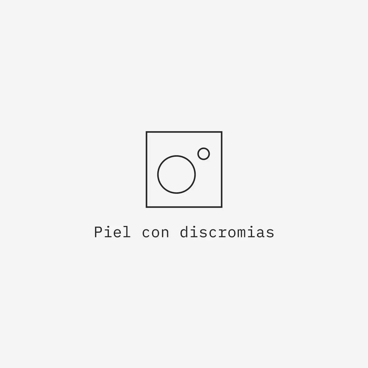 Piel con discromias