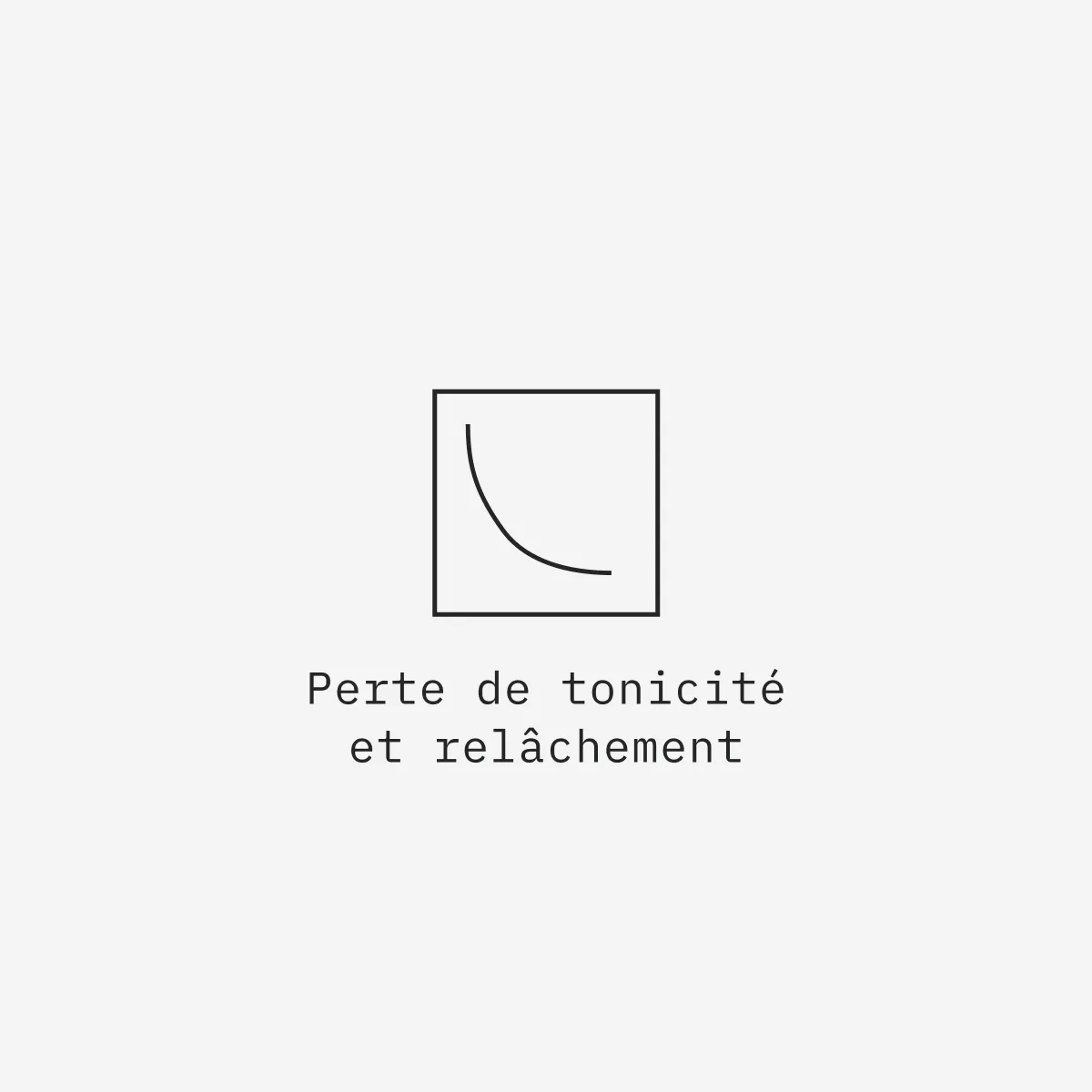 Perte de tonicité
et relâchement