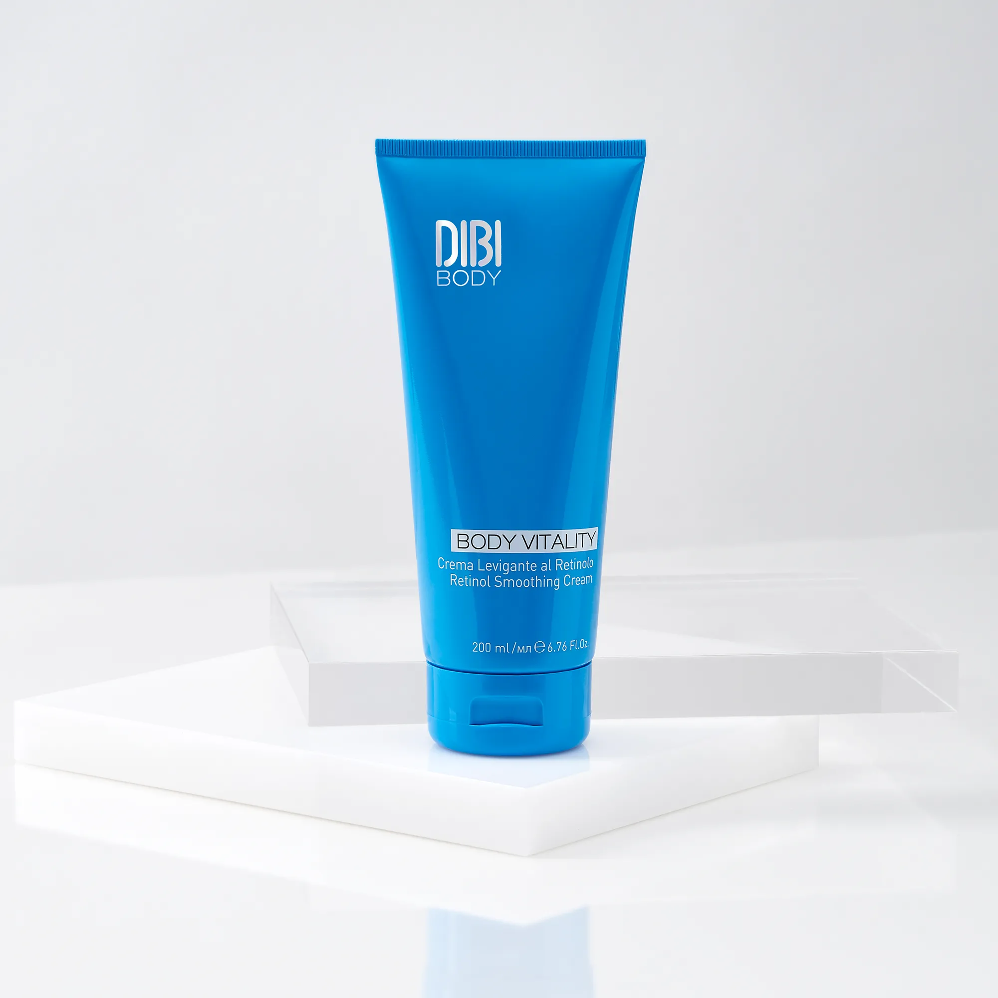 Envase de la Crema Levigante Retinolo Body Vitality de DIBI Milano